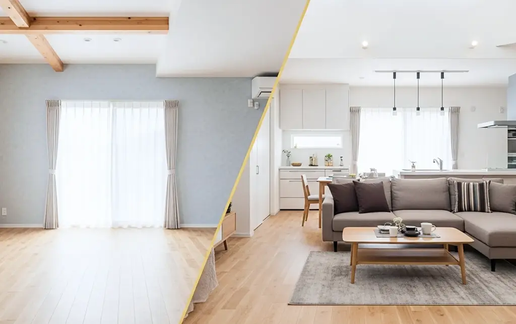 家具を見ながら打ち合わせ